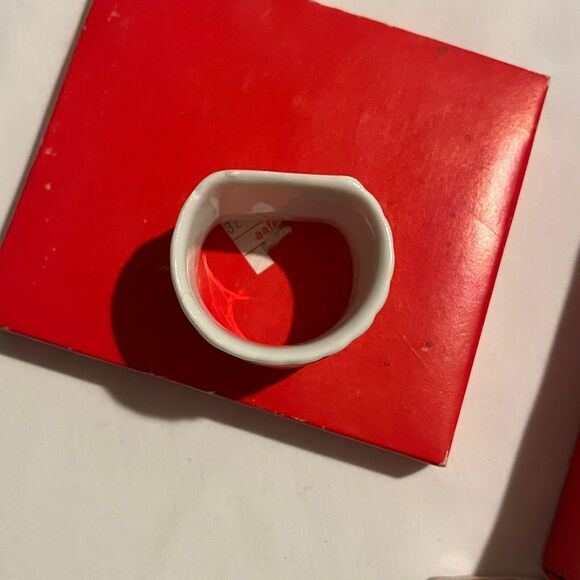 s-l400.jpg Vintage 1984 Lefton Ceramic Japan Cardinal Napkin Holders #03041 Set of 6 In Box